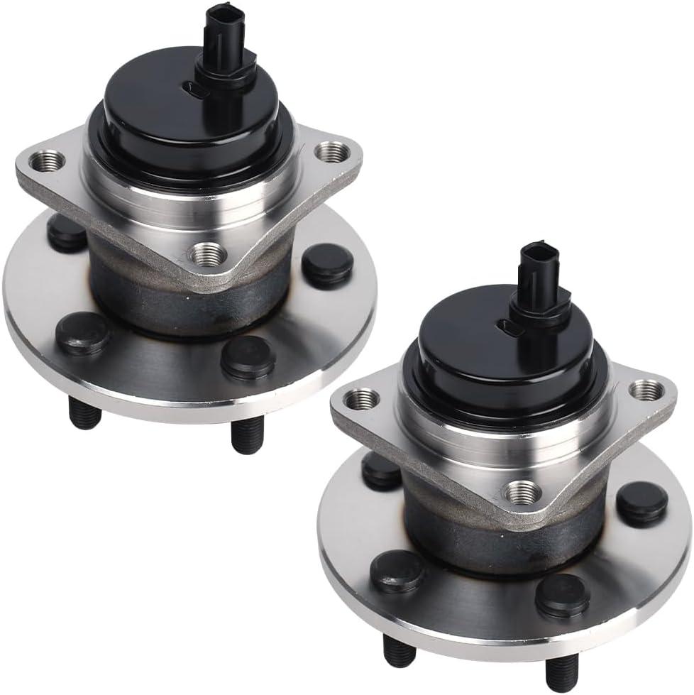 Autoround 512403 Rear Wheel Bearing Hub Assembly fit for Toyota Corolla 2009-2019/Matrix 09-14, Pontiac Vibe 2009-10,1.8L L4 5 Lugs w/ABS [2-Pcs]