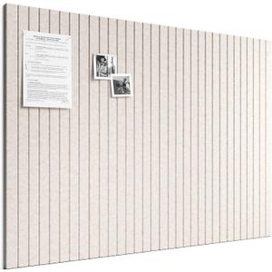 Bumusty Large Cork Board Alternative-48 x 36" Felt Bulletin Board Tiles, with 30 Pushpins, 70 Adhesive Tabs, Fine-Stripe 12-Pack, Cork Boards for Office Push Pin Board Felt Board-Oatmeal