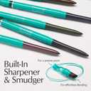 Thrive Causemetics Infinity Waterproof Eyeliner Pencil, Built In Sharpener & Smudge Tip, Long Lasting, Smudge Proof, Hyaluronic Acid & Shea Butter, Vegan, Cruelty Free, Nalie (Chocolate Brown Shimmer)