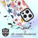 for iPhone 14 Plus Case, Coastal Fruit Collage Pattern with Lucky Charms, Military-Grade Drop Protection, Boho Y2K Soft Slim TPU Protective & Camera Protection for Women Girls (BuleArtCut)