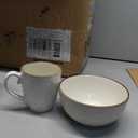 Set of 4 tableware items: Mugs,Deep Plates,Flat Plates.