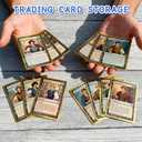 EXYGLO Trading Card Storage Box 25 Pack 340 Count 20pt, 7.1x4.1x3.2 Inch White Cardboard Card Boxes for TCG/MTG/Sport Cards, Fit 3x4 Toploader Shipping or Storing, 8500 Max Capacity in Total