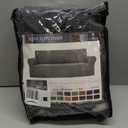 ZNSAYOTX Super Stretch Couch Cover Love Seat Sofa Covers for Living Room Dogs Pet Friendly Furniture Protector Spandex Loveseat Slipcovers with Anti Slip Foam Sticks (Dark Grey, Loveseat) (Medium (57"-70"))