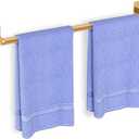 Bathroom Towel Bar, 24 Inch Towel Racks for Bathroom Wall Mounted, Heavy Duty Bath Hand Towel Holder Organizer, Modern Home Decor Towel Rod Bathroom Hardware Accessories, Gold