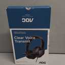 AOC USB Headset with Microphone for PC, Over-Ear Wired Headphones with Mic, Noise-Cancelling Boom, 40mm Audio Drivers, USB-A/C Compatibility for Office, Call Centers & Online Meetings (Black)