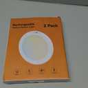 2 Pack Rechargeable Motion Sensor Ceiling Light with Remote - Magnetic Wireless Ceiling Light Battery Powered for Closet Shower Stairs Shed Hallway ect (3 Colour Temperatures)