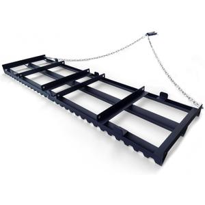 6FT Drag Harrow Driveway Grader, Heavy Duty Tow Behind Landscape Rake for for ATV, UTV, Tractor, Specially Designed for Smooth and Even Leveling, Lawn Leveling Rake, Land Leveling