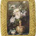 Vintage Picture Frame 3x4 Gold Resin Photo Frame Tabletop Wall Hanging Photo Frame for Home Decor