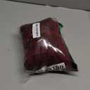 Sheer Curtains 45 Inch Length for Living Room Bedroom, Rod Pocket Polyester Semi Sheer Privacy Drapes, Window Treatments Semi Crinkle Curtain Panels for Kitchen Doorway Divider, Burgundy, 52" Wx 45"L