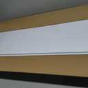 36" Width Floating Shelves, Wall Shelves for Bathroom/Living Room/Bedroom/Kitchen Decor, White Shelves with Invisible Brackets Set of 2