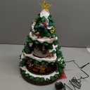 MOMENTS IN TIME Disney Licensed Animated Christmas Tree 17.8 Tabletop Holiday Decor with LED Lights 8 Classic Songs Power Adapter Mickey Minnie & Friends Disney Licensed Collectible