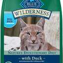 5 x Blue Buffalo Wilderness Nature's Evolutionary Diet High-Protein, Grain-Free Natural Dry Food for Adult Cats, Duck, 5-lb. Bag