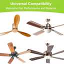 2 x 5 Pack Ceiling Fan Filter for Blades, Universal Strong Adhesive Activated Carbon Air Filter, Coconut Carbon Fan Air Purifier Pads for Home,Bedroom Kitchen,Office, Ceiling Fan Air Filter Accessories