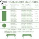 Spring Tablecloth 60x120 for Recatangle Table - Green Spring Decorations for Home - Holiday Floral Table Cloth Farmhouse Decor for Home, Party