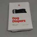 Pet Parents Washable Dog Diapers (3pack) + Extendrs of Durable Doggie Diapers, Premium Dog Diapers Female & Male (X-Large, Black)