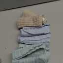 Organic Muslin Baby Washcloths 6 Pack Baby Bath Face Towel 12x12 Inch Extra Absorbent and Soft Burp Cloth and Wash Cloths for Newborn-Infants On Sensitive Skin (Blue Green Brown)