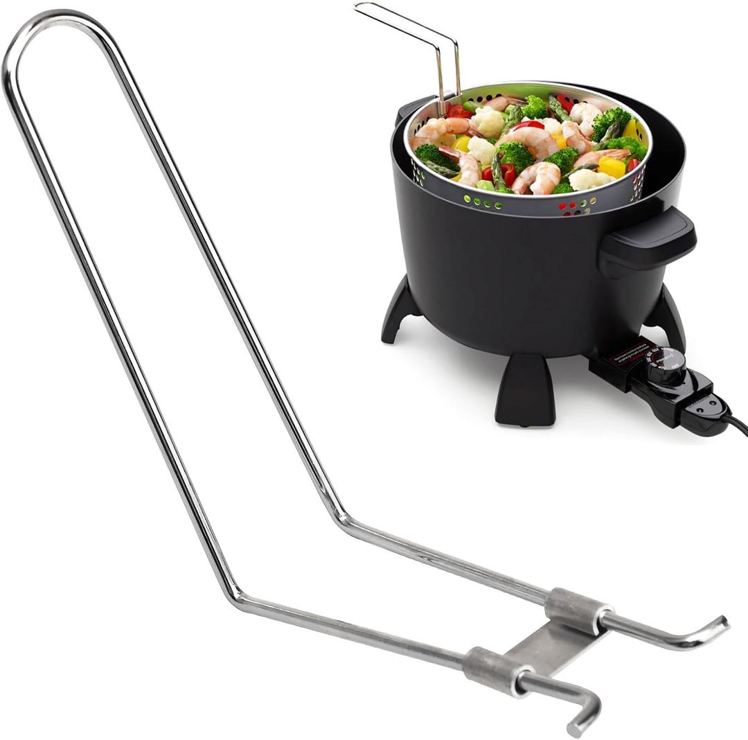 94066 Deep Fryer Basket Handle Compatible with Presto Kitchen Kettle, Slow Cook 'N More, Options Multi-Cooker Steam & Fry Baskets 0600305, 0600001, 0600002, 0600010, 0600009, 0600101