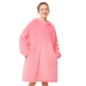 LetsFunny Blanket Hoodie,Oversized Wearable Sherpa Fleece Blanket Sweatshirt,Super Soft Warm Cozy with Giant Pocket,Gifts for Women Men Adults Teenagers Kids, One Size Fits All