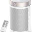 Dreo Space Heater, Portable Electric Heaters for Indoor Use with Thermostat and Remote, 2024 Upgraded, Digital Display, 12H Timer, 5 Mode, 1500W PTC Ceramic Fast Safety Heat for Office Bedroom Home (10 inch, White)