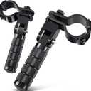 Benlari M8 Motorcycle Pegs CNC Foldable Footpegs Non-slip Footrest 1-1/4in 32mm Fit for Mini Bike Dirt Pit Bike Electric Car Motorbike Suzuki Kawasaki Honda Yamaha Aprilia Black