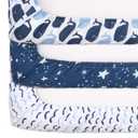 The Peanutshell Baby Girl or Boy Changing Pad Covers Set of 3 - Ultra Soft Baby Changing Pad Cover - Fits Standard Changing Table Pads, Durable, Machine Washable Sheets - Nautical Whale