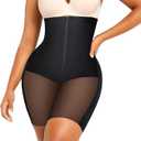 SHAPELL Shapewear for Women - High-Waisted Shapewear Tummy Control Shorts, Faja Body Shaper, Underwear for Women, Size L