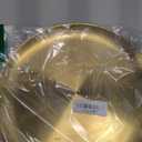 Thenshop 8 Pieces 12 Inch Pizza Pans Bulk Stainless Steel Sets Round Bakeware Pizza Trays for Oven Kitchen Baking Home Restaurant Safe Sturdy Reusable Easy Clean (Gold)