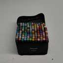 120 Colors Alcohol Markers Artist Drawing Art Markers for Kids Dual Tip Markers for Adult Coloring Painting Supplies Perfect for Gift(120 Black Shell)