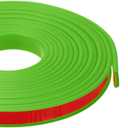 PATIKIL 5/8 Inch x 20 Feet U Shape Edge Banding, TPE Rubber Edge Trim Self Adhesive Veneer Edging Trim for Veneer Furniture Cabinets Shelves Table, Green