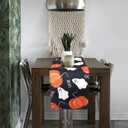 Halloween Table Runner, 72.44x13in Halloween Table Decorations Polyester Pumpkin Boo Ghost Runner Seasonal Fall Spooky Table Decorations for Outdoor Indoor Halloween Party Supplies