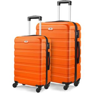 Suitour 2 piece Luggage Sets with Spinner Wheels,Hardside Lightweight 20/24 inch Suitcase Set