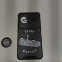 Goocrux for Samsung Galaxy A16 5G Phone Case - Women Girls Cute Phone Cover Girly Pretty Skull Skeleton Unique Cool Design Slide Camera Cover with Ring Stand Holder for Samsung A16 5G Case 6.7"