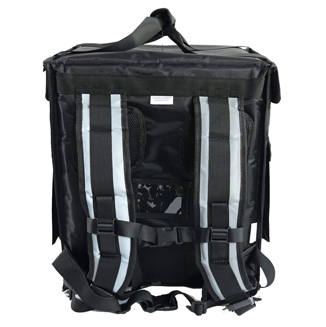 PK-65Abl:10"-12" Pizza Delivery backpack Bag 16" L x 12" W x 18" H, Open from Top and Side. Insulated Food Delivery Box, Insulated Cabinet for Catering, Restaurant, Delivery Bike Drivers, 42 cm x 33 cm x 47 cm