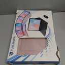 Keyboard Case for iPad 9.7 inch, iPad 6th (2018)/iPad 5th Gen(2017), iPad Pro 9.7(2016), iPad Air 2 (2014) - 7 Color Rainbow Change Backlit Magnetic Keyboard Built in Pencil Holder with Mouse - Pink