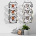 Pot Lid Holders Wall Mounted Pot Lid Shelf Heavy-Duty Pot Lid Stand 3-Layer Space Saving Pot Lid Rack Multipurpose Lid Storage Organizer for Pot Lids Pans Cutting Boards Kitchen Cabinet (Black, 4pcs)