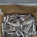 100 Pack Gutter Hangers, Gutter Hangers 5 Inch, Rain Gutter Hangers, Heavy Duty Gutter Hangers with a Pre Inserted Rust Resistant Screw, Hidden Gutter Hangers for 5" K Style Aluminum Gutters