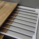 55 Inch Extra Tall Pet Gate for Cats,29.92"-48" Adjustable Wide Dog Gates, Pressure Mounted Walk Through Tall Pets Gate for Doorways, Hallway, Stairs(White)