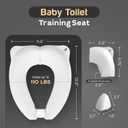 Baby Proof Me Potty Training Seat Travel Foldable Potty Training Seat Cover for Toddlers, Portable, Travel Potty Seat, Folding Toilet Seat for Kids, and Toddler Toilet Seat Cover