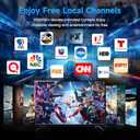 Digital Antenna for Smart TV Indoor, with Amplifier, Support 4K 8K 1080P for Smart/Old TVs-38FT Coax Cable