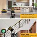 Laser-Level-with-Tripod, Green Cross Line Laser with Tripod Self-Leveling, Lazer Leveler Tool for Picture Hanging Construction Floor Tile Wall Home Renovation, Indoor Project