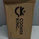 COOKER KING 3 Quart Stainless Steel Saucepan, Nonstick Sauce Pan, Ceramic Suce Pot with Tempered Glass Lid, Induction Pot Compatible with All Cooktops, Dishwasher & Oven Safe(PFAS/PFOA/PTFE Free)