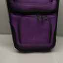 U.S. Traveler Rio Lightweight Softside Rolling Carry-on Suitcase, 2-Wheel Set, Purple, 21"/14"