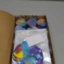 JOYIN 30 PCS Valentine Day Gift Cards with Galaxy Slime Stress Relief Fidget Toys for Kids Classroom Exchange Prizes, Valentines Party Favor