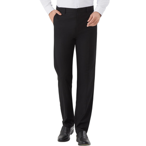 Men's Tall Classic Fit Flex Flat Front Dress Pants Formal Pants for Business & Office, M