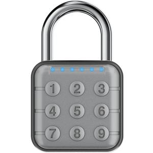 Combination Lock, Combination Lock for Locker, Locker Lock & Gym Locker Lock - High Security, Easy to Use for Gym, School, Travel, Outdoor (Gray)