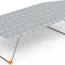 Tabletop Ironing Board with Folding Legs, Small Ironing Board with Thick Cotton Cover, Portable Mini Iron Board for Sewing, Craft Room, Household, Dorm, Table Top, 12x30 (Standard)