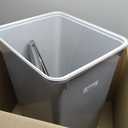 IRIS USA Dog Food Storage Container with Wheels, Airtight Lid, 2-Cup Scoop, Up to 54 Pounds Pet Food Storage, Built in Scoop Storage in Lid, Versatile Pet Food Bin, Portable, BPA Free, Gray/Dark Gray