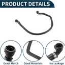 Radiator Hose Heater Hose Radiator Outlet Hose Pipe for BMW X3 2006 No.64213400417 Rubber Coolant Hose Black 1 Pc