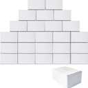 PETAFLOP 10x7x5 Shipping Boxes, White Corrugated Mailing Cardboard Box for Packing Small Business, 25 Pack