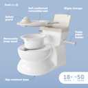 Jool Baby Real Feel 2-in-1 Potty with Wipes Storage, Flushing Sounds & Disposable Liners - Realistic Toilet - Easy to Clean & Assemble (Oatmeal)